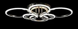 Люстра стельова LED Splendid Ray LK65/2+2+2, 144W, золото, білий, сучасний стиль з пультом, димер