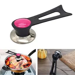 Ручка підставка для кришки каструлі сковороди 15.5 см, Kitchen Master Рожевий 86480 - мініатюра 2