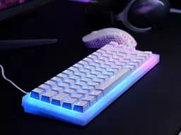 Клавіатура механічна K5 68Key, Kailh Red, USB-A, EN/UA, Hot-swap, RGB, біла Cherry Xtrfy teh0013856 - мініатюра 3