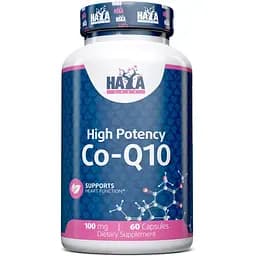 Натуральная добавка Haya Labs High Potency Co-Q10, 100 mg 60 капсул