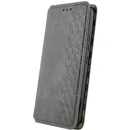 Шкіряний чохол-книжка GETMAN Cubic (PU) для Samsung Galaxy A26 5G Сірий - мініатюра 3