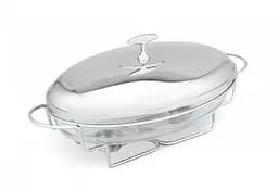 Мармит овальный настольный подогреватель еды Edenberg EB-1443 3 л термостойкая стеклянная посуда с подогревом