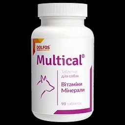 Вітамінно-мінеральна добавка Dolfos Multical для собак 90 таблеток