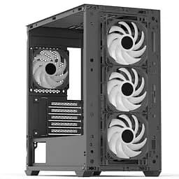 Корпус Aerocool D302A-G-BK-v1 Black без БП (ACCS-DS04043.11) - мініатюра 5