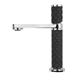 Дизайнерский смеситель для умывальника черный Nett OBH-24 Черный