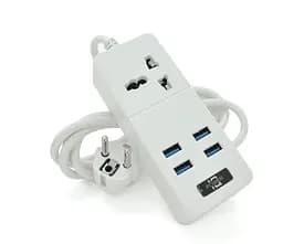 Сетевой фильтр Voltronic ТВ-Т05, 4 USB, 1.5 м, сечение 3х0,75мм, 2.1А - мініатюра 1