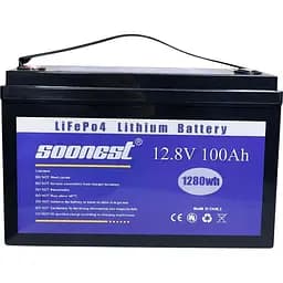 Акумулятор SOONEST LiFePO4 12V (12.8V/100Ah/1280Wh) (SOONEST-12100) [164640] - мініатюра 2