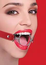 Кляп металлическое кольцо Ring Gag XL - Red Ouch! 36-OU105RED 98934