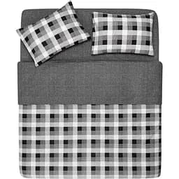 Комплект постельного белья Ardesto Gloria сатин полуторный серый (ART1622SR)