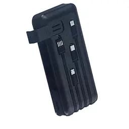 Універсальна зарядна батарея ProTech B-05 Solar 20000Mah + вбудовані кабелі + ліхтарик (Чорний) - мініатюра 3
