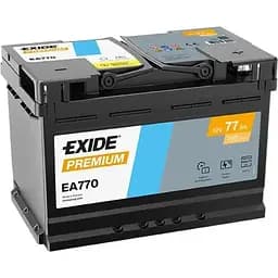 Автомобільний акумулятор Exide Premium Carbon Boost 2.0 6СТ-77Ah АзЕ 760A EN EA770 (3661024034241)