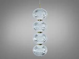 Підвісний LED світильник Diasha D221205-4 15 Вт золото - мініатюра 3