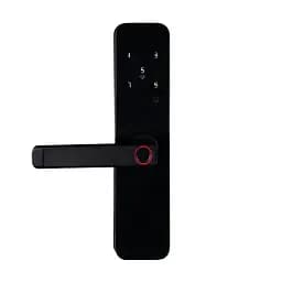 Замок біометричний автономний Trinix TRL-5401BTF Black з Bluetooth, зчитувачем відбитків пальців і карт Mifare (65-00070) - мініатюра 1