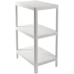 Этажерка Violet House Olympic 3-х ярусная белая (6031 Olympic 3 пол. WHITE 27*42*67 см)