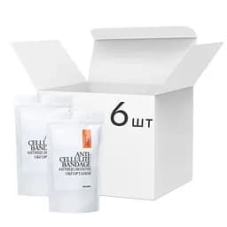 Набір Hillary Anti-Cellulite Pro Курс розігріваючих антицелюлітних обгортань для тіла 6 шт.