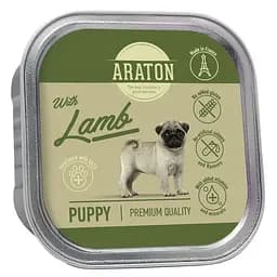 Вологий корм для цуценят з ягнятиною ARATON Puppy with Lamb,150 г