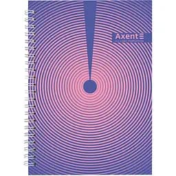 Блокнот А5 Axent №30 на спирали твердая обложка 96 листов клетка (8032-30-A)