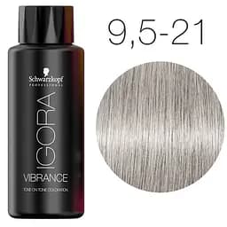 Деміперманентна фарба для волосся Schwarzkopf Professional Igora Vibrance, відтінок 9,5-21 (світлий блонд попелястий сандре), 60 мл (2298813) - мініатюра 2