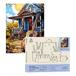 Набір для розпису по номерах "Дім гітариста" 40*50 см, IDEA2-GX47404, ТМ "99IDEAS"