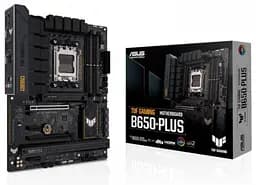 Материнська плата Asus AM5 TUF Gaming B650-PLUS, B650, 4xDDR5, Int.Video (CPU), 4xSATA3, 3xM.2, 2xPCI-E 4.0 16x, 2xPCI-E 4.0 1x, Realtek 7. 6xUSB3.2/6xUSB2.0, HDMI/DP, ATX