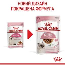 Набір вологого корму для кошенят Royal Canin Kitten Instinctive шматочки в соусі 1.02 кг (12 шт. х 85 г) - мініатюра 5