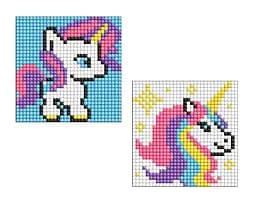 Набор с алмазной мозаикой на самоклеящейся основе для детей Единорожка, 9x9 см, AMS1056