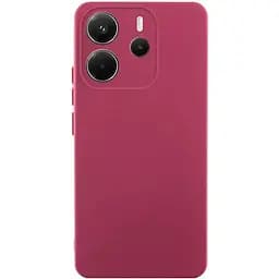 Чохол Lakshmi Silicone Cover Full Camera (AA) для Xiaomi Redmi Note 14 4G (Int. version) Бордовий / Marsala