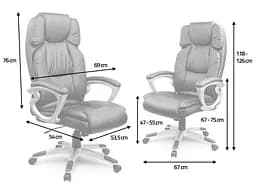 Офісне крісло Sofotel EG-227 Brown - мініатюра 2