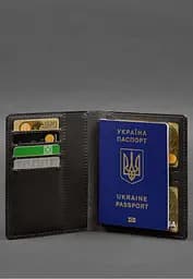 Шкіряна обкладинка-органайзер для документів 6.1 темно-коричневий краст - мініатюра 6
