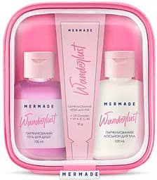 Набір Mermade Wanderlust Body Care: лосьйон для тіла 100 мл + гель для душу 100 мл + крем для рук 30 г + косметичка - мініатюра 2