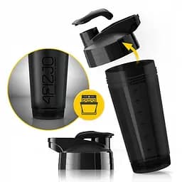 Шейкер спортивний 4FIZJO Ultra 700 мл Black (P-5905973407090) - мініатюра 10
