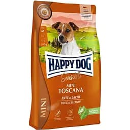 Сухий корм для собак дрібних порід Happy Dog HD Sensible Mini Toscana, з качкою та лососем, 4 кг