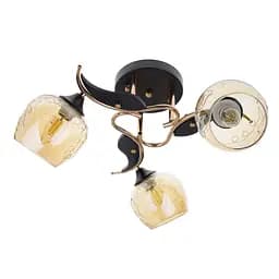 Люстра потолочная Brille в прихожую E27 60W BK (LK-703S/3)