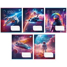 Набір зошитів Yes Space fusion А5 в лінійку 48 аркушів 10 шт. (767132)