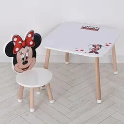 Деревянный детский столик Bambi M 502-8-1 со стульчиком