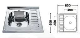 Кухонна мийка Mira MR 6060 Decor Left - мініатюра 3