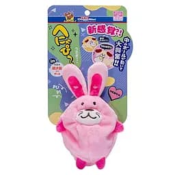 Мягкая игрушка для собак DoggyMan Rabbit с пищалкой 23х13х4 см розовая приятный плюш для мини и малых пород