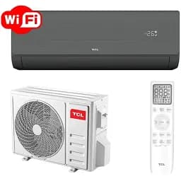 Кондиціонер до 70 м² TCL для дому з Wi-Fi TAC-24CHSD/ZG41IHB Black Heat Pump Inverter R32 WI-FI підходить для обігріву до -15 °C