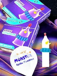 Презерватив Recare Spike Violet з шипами та вусиками 1 шт. (ROZ6501053563) - мініатюра 3