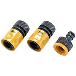 Набор Сила для шланга 1/2: коннектор 1/2 с аквастопом + коннектор 1/2 + адаптер 1/2+3/4