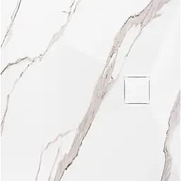 Душовий піддон Rea Magnum 90x90 carrara white REA-K7005, Мармур - мініатюра 2