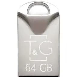 Флеш накопитель USB 64Gb T&G Metal TG106 серебристый USB 2.0 (TG106-64G)
