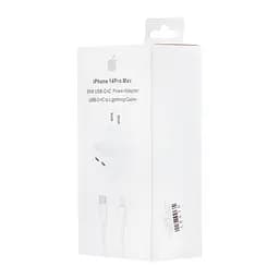 Мережевий зарядний пристрій Apple 35W Dual USB-C Power Adapter With Cable Type-C to Lightning High c0py Білий - мініатюра 2