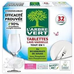 Таблетки для миття посуду L'Arbre Vert, 32 шт.