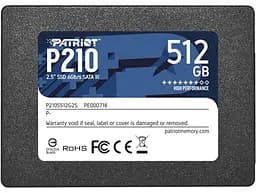 SSD диск 512GB Patriot P210 2.5 SATAIII TLC