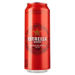 Пиво Estrella Damm Barcelona світле 4.6% 0.5 л з/б (489877)
