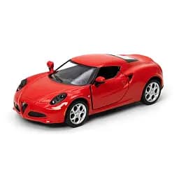 Металлическая инерционная легковая модель Alfa Romeo 4C 2013 5", открывающиеся двери (В ассортименте)