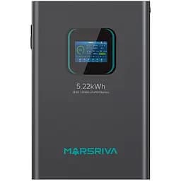 Акумуляторна батарея Marsriva LiFePO4, 25.6V/204Ah, 5.22KWH, настінний