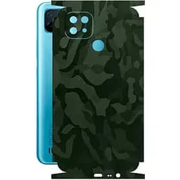 Захисна плівка StatusSKIN для Realme C21 2021 Корпус Вініл Камуфляж зелений
