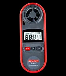 Анемометр цифровий 0.7-30м/с -10-45°C wintact 12.6х4.7х2.1 см hoz0010064